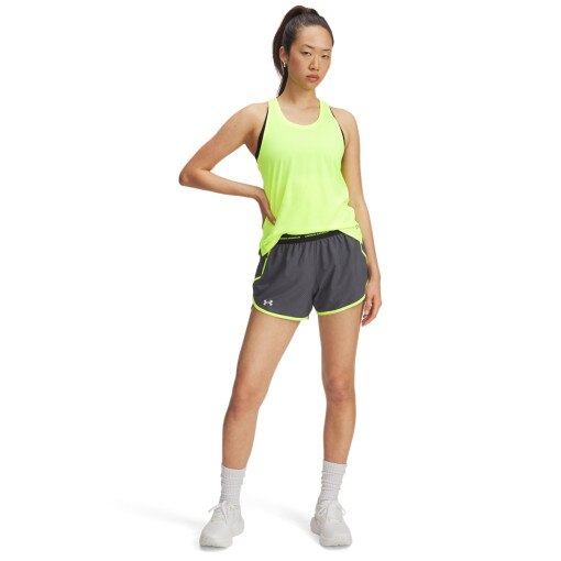 UNDER ARMOUR Damskie spodenki do biegania Under Armour UA Fly By 3'' Novelty Short  szare Szary