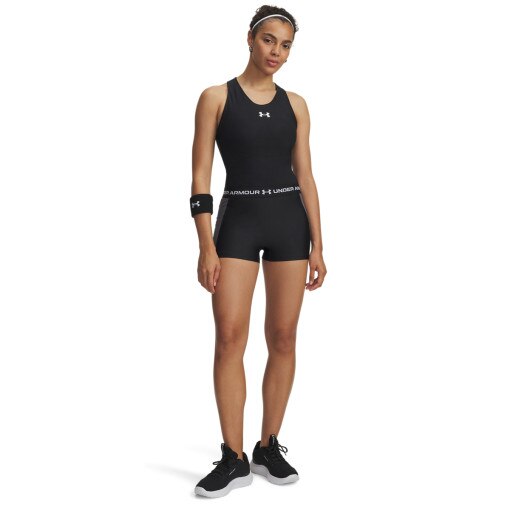 UNDER ARMOUR Damskie spodenki treningowe Under Armour UA Heat Gear Rib Shorty  czarne Czarny