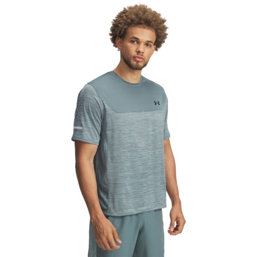 UNDER ARMOUR Męska koszulka treningowa Under Armour UA Tech Utility SS  niebieska Niebieski