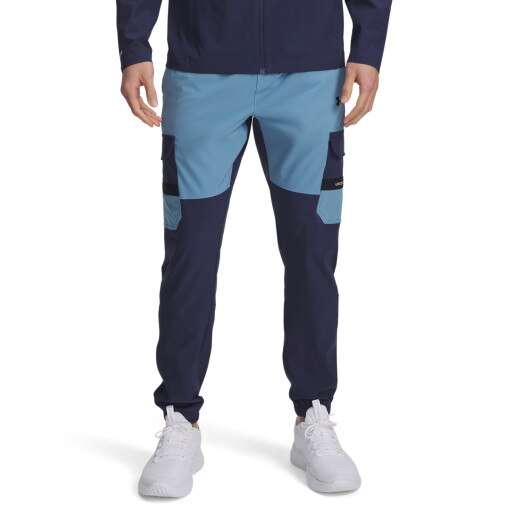 Męskie spodnie treningowe Under Armour UA Tech Utility Woven - niebieskie