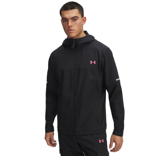 UNDER ARMOUR Męska kurtka treningowa Under Armour UA Tech Utility Woven  czarna Czarny