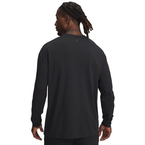 Męski longsleeve z nadrukiem Under Armour Project Rock LS - czarny