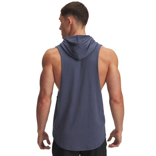 Męski top treningowy z kapturem Under Armour Project Rock Q3PO SL Hoodie - szary