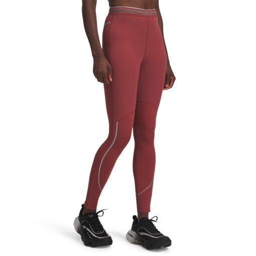 Damskie legginsy do biegania Under Armour UA Halo Run CW Tights - czerwone