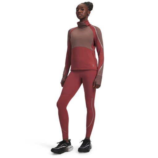  UNDER ARMOUR Damskie legginsy do biegania Under Armour UA Halo Run CW Tights  czerwone Czerwony