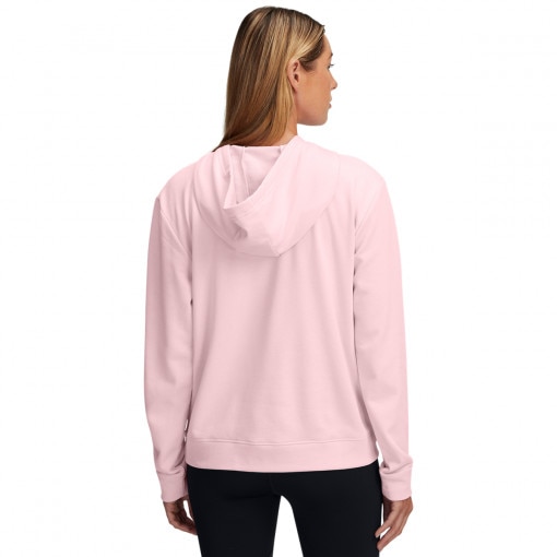 Damska bluza dresowa nierozpinana z kapturem Under Armour UA Rival Terry Hoodie - różowa