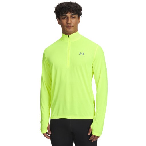 UNDER ARMOUR Męski longsleeve do biegania Under Armour UA Launch 1/4 ZIP  żółty żółty