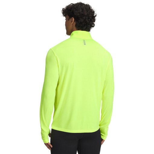 Męski longsleeve do biegania Under Armour UA Launch 1/4 ZIP - żółty