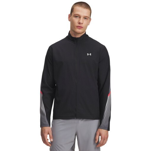 UNDER ARMOUR Męska bluza do biegania Under Armour UA Velociti Storm Jacket  czarna Czarny