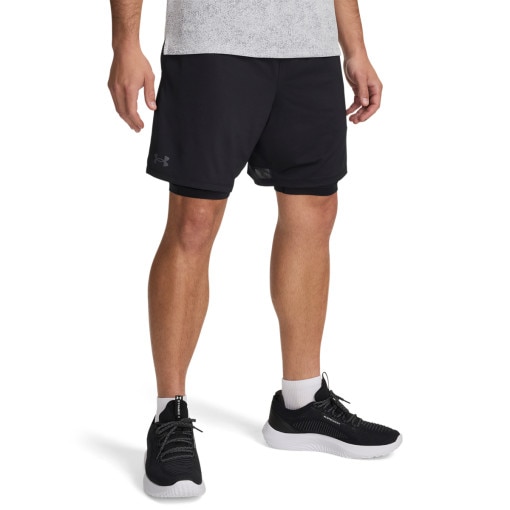 Męskie spodenki treningowe Under Armour UA Tech Vent 2in1 Short - czarne