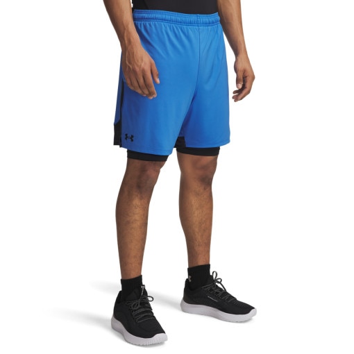 Męskie spodenki treningowe Under Armour UA Tech Vent 2in1 Short - niebieskie