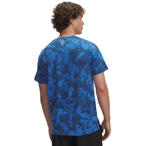 Męska koszulka do biegania Under Armour UA Launch Printed - niebieska