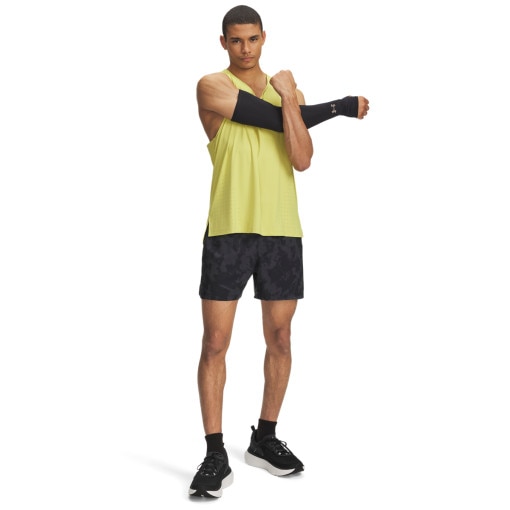 UNDER ARMOUR Męskie spodenki do biegania Under Armour Launch Pro 7" Prtd Short  szare Szary