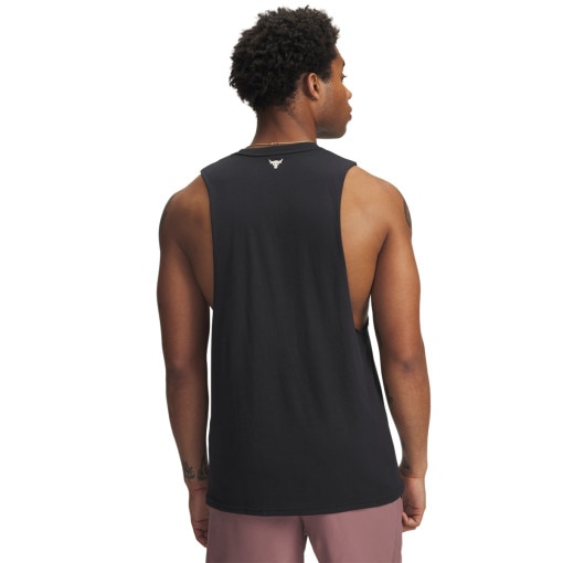 Męski top tank treningowy Under Armour Project Rock Tank - czarny