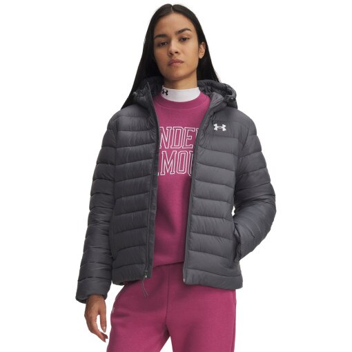 UNDER ARMOUR Damska kurtka puchowa pikowana Under Armour UA Sportswear Insulate Jkt  szara Szary