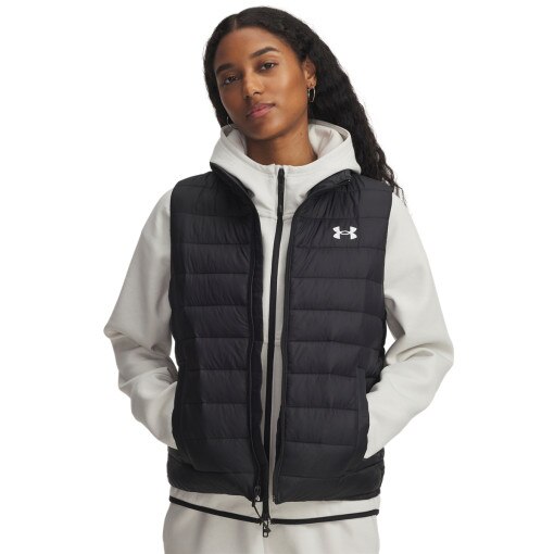 UNDER ARMOUR Damski bezrękawnik pikowany Under Armour UA Sportswear Ins Vest  czarny Czarny