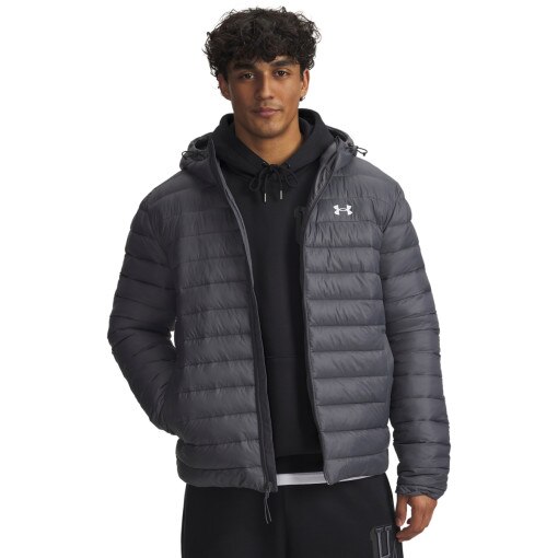 UNDER ARMOUR Męska kurtka puchowa pikowana Under Armour UA Sportswear Ins Jkt  szara Szary