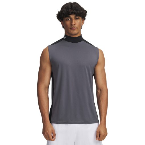 UNDER ARMOUR Męski top tank treningowy Under Armour HeatGear Wordmark  szary Szary