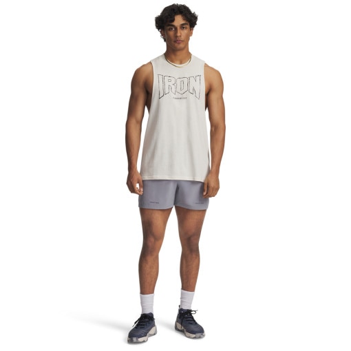 UNDER ARMOUR Męskie spodenki treningowe Under Armour Project Rock Ultimate Short  szare Szary