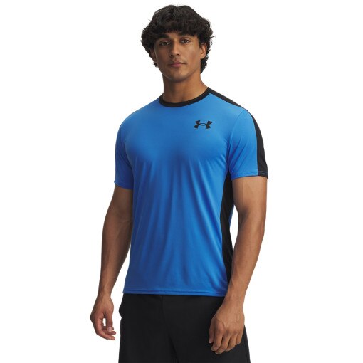 UNDER ARMOUR Męska koszulka treningowa Under Armour HeatGear Wordmark  niebieska Niebieski