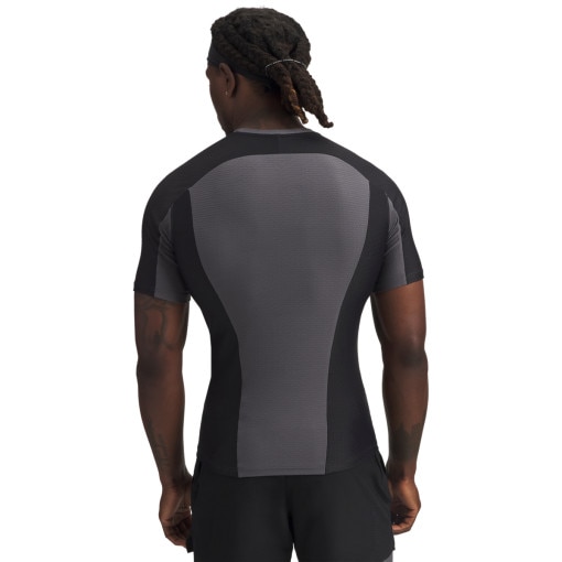 Męska koszulka treningowa Under Armour UA Halo Bonded Auxetic SS - szara