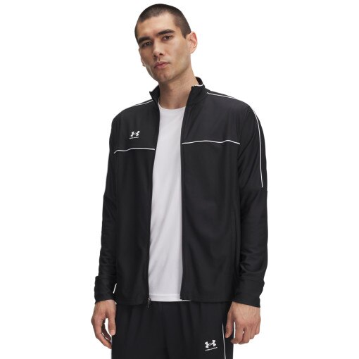 UNDER ARMOUR Męska bluza treningowa rozpinana Under Armour UA Challenger  czarna Czarny