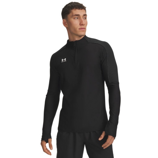  UNDER ARMOUR Męska bluza do piłki nożnej Under Armour UA M Challenger Pro Midlayer  czarna Czarny