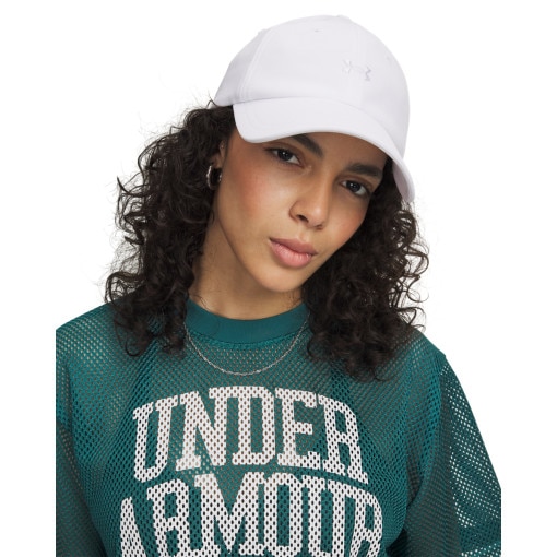 UNDER ARMOUR Damska czapka z daszkiem Under Armour UA Blitzing Low biała Biały