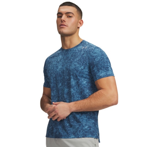  UNDER ARMOUR Męska koszulka do biegania Under Armour UA Velociti Pro Print SS  niebieska Niebieski