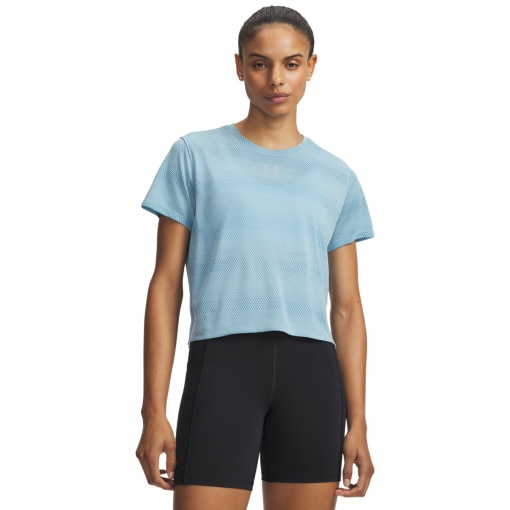 UNDER ARMOUR Damska koszulka do biegania Under Armour UA Velociti Shortsleeve niebieska Niebieski