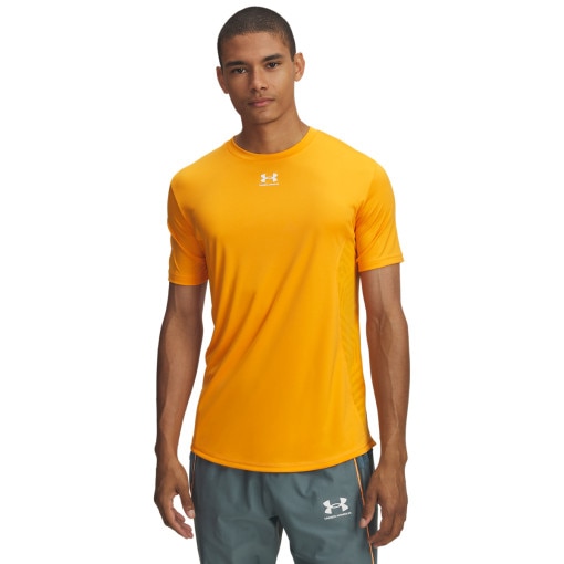 UNDER ARMOUR Męska koszulka piłkarska Under Armour UA M Challenger Pro SS pomarańczowa Pomarańczowy