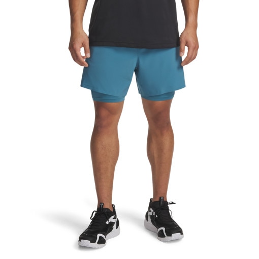 Męskie spodenki treningowe Under Armour UA Vanish Elite 2in1 Short - niebieskie