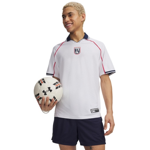  UNDER ARMOUR Męska koszulka piłkarska Under Armour UA 96 Terrace Country  biała Biały