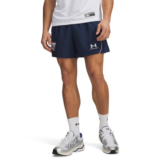 Męskie spodenki piłkarskie Under Armour UA 96 Terrace Country - granatowe