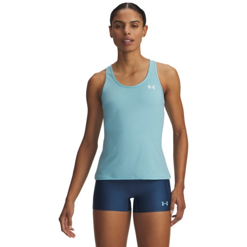  UNDER ARMOUR Damska koszulka treningowa Under Armour Tech Mesh Racer Tank  niebieska Niebieski
