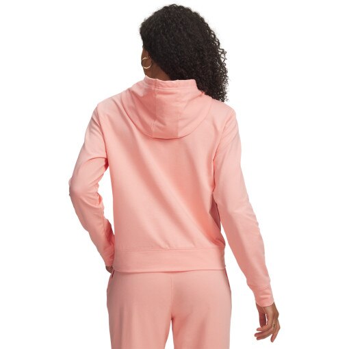 Damska bluza dresowa nierozpinana z kapturem Under Armour Sport Terry Hoodie - różowa