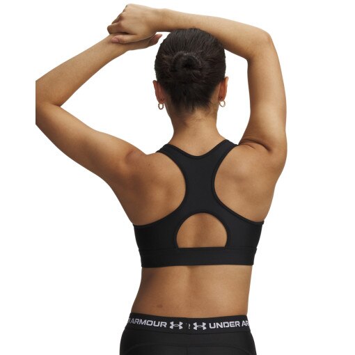 Damski biustonosz treningowy Under Armour HeatGear Mid - czarny