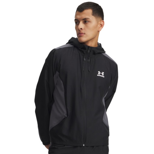  UNDER ARMOUR Męska kurtka treningowa Under Armour UA Tech Sport Woven Jacket  czarna Czarny
