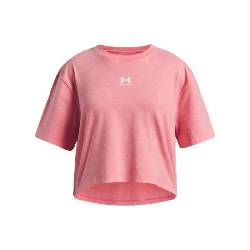  UNDER ARMOUR Dziewczęcy tshirt Under Armour UA Rival Wash  różowy Różowy