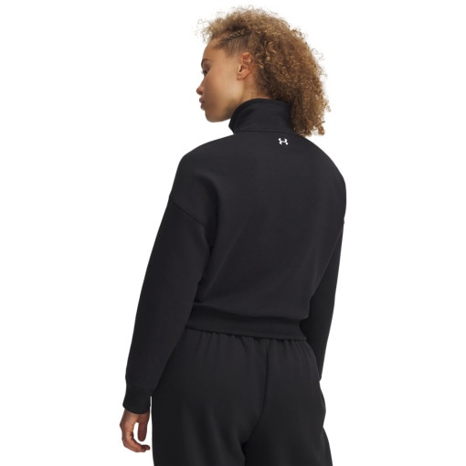 Damska bluza nierozpinana bez kaptura Under Armour Rival Fleece Script HZ - czarna