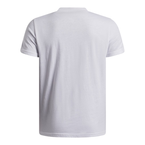 Chłopięca koszulka sportowa Under Armour UA B HOOPS Triple Logo SS - biała