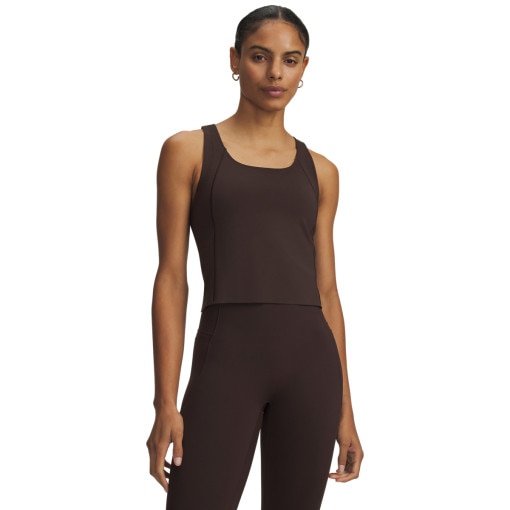 UNDER ARMOUR Damska koszulka treningowa Under Armour Vanish Elite Tank  brązowa Brązowy
