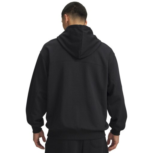 Męska bluza nierozpinana z kapturem Under Armour UA Rival LW Graphic Hoodie - czarna