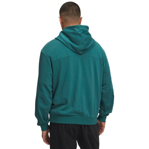 Męska bluza nierozpinana z kapturem Under Armour UA Rival LW Graphic Hoodie - zielona