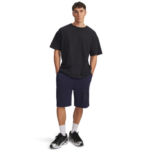  UNDER ARMOUR Męskie spodenki dresowe Under Armour UA Rival LW Graphic Shorts  granatowe Granatowy