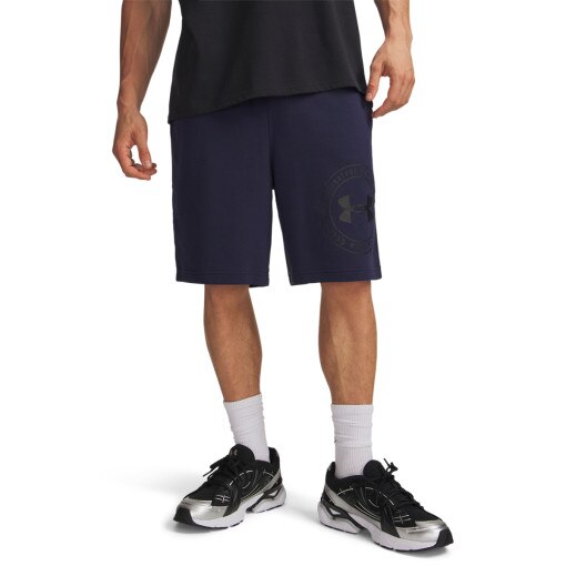 Męskie spodenki dresowe Under Armour UA Rival LW Graphic Shorts - granatowe