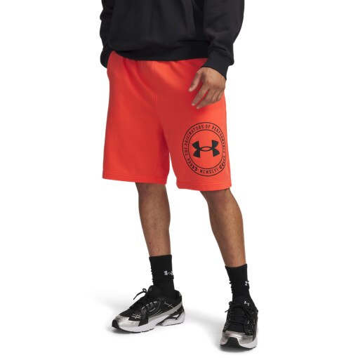 Męskie spodenki dresowe Under Armour UA Rival LW Graphic Shorts - czerwone