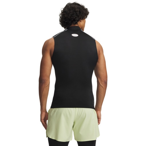Męska koszulka treningowa Under Armour UA HeatGear Elite Sleeveless Mock - czarny