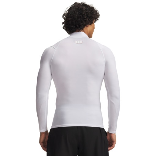 Męski longsleeve treningowy Under Armour UA HG Elite Comp Mock LS - biały