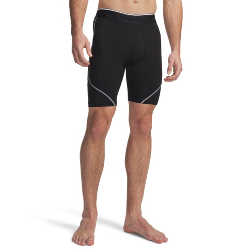 UNDER ARMOUR Męskie spodenki treningowe Under Armour UA HeatGear Elite Long Shorts czarne Czarny